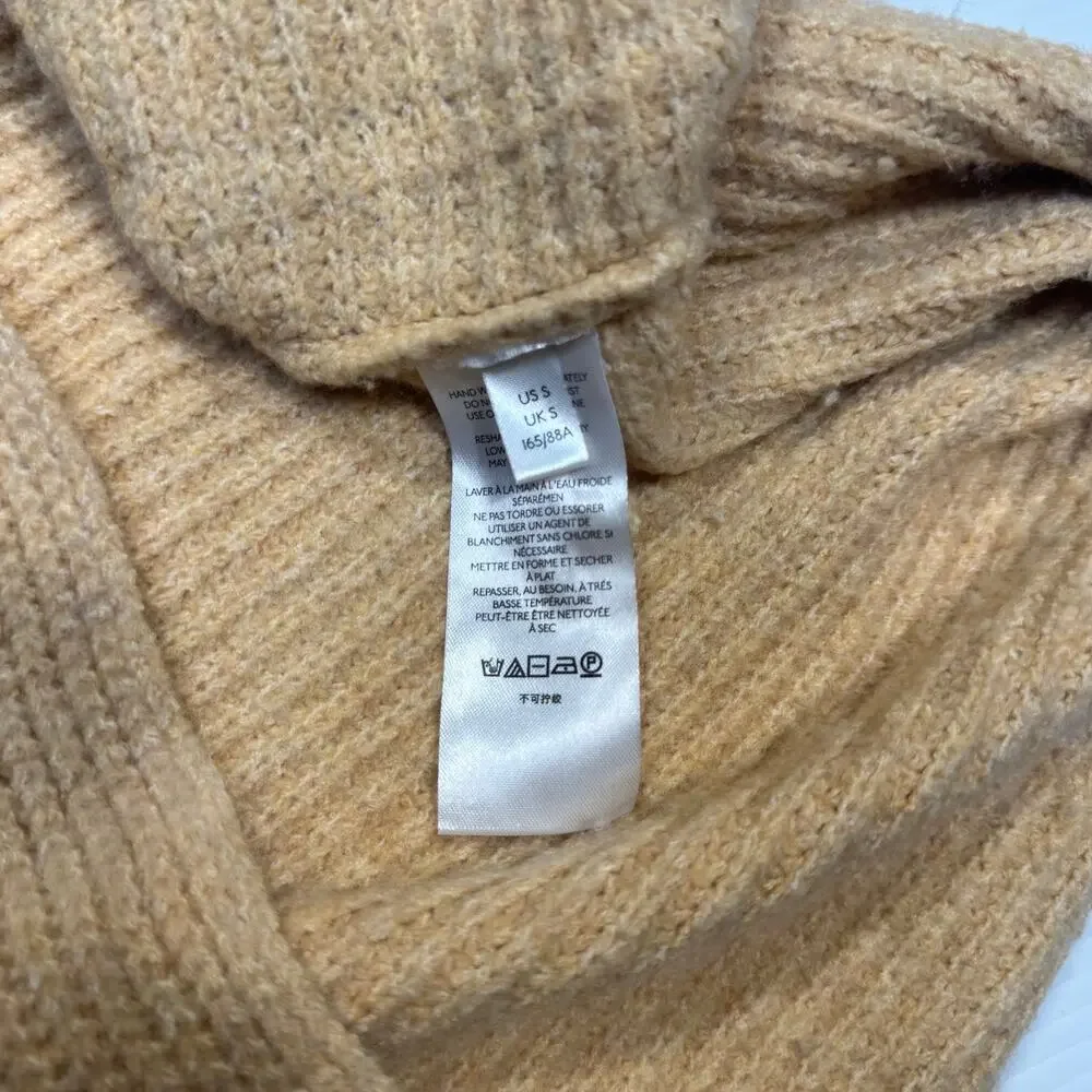 Pilcro Anthropologie Cowl Neck Tunic Sweater Honey Beige Women’s Small Neutral - Picture 15 of 16